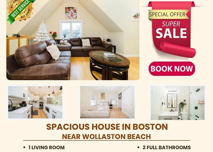 60-3 3Br Boston - Sleek Apt Near Wollaston Beach