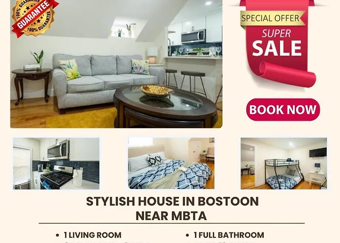 80-3 3Br Boston - Charming Apt Near Dorchester Center